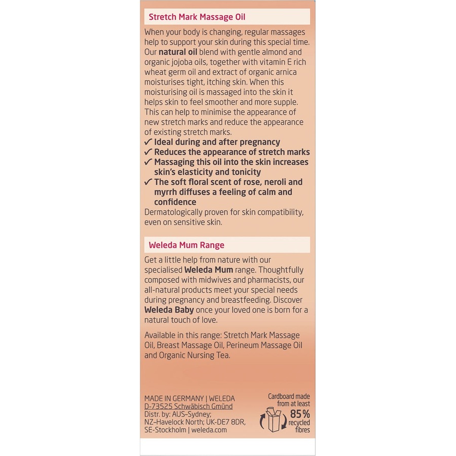 Weleda Stretch Mark Massage Oil 100ml