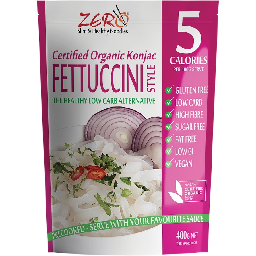 Zero Slim & Healthy Konjac Noodles Fettuccine Style 400g