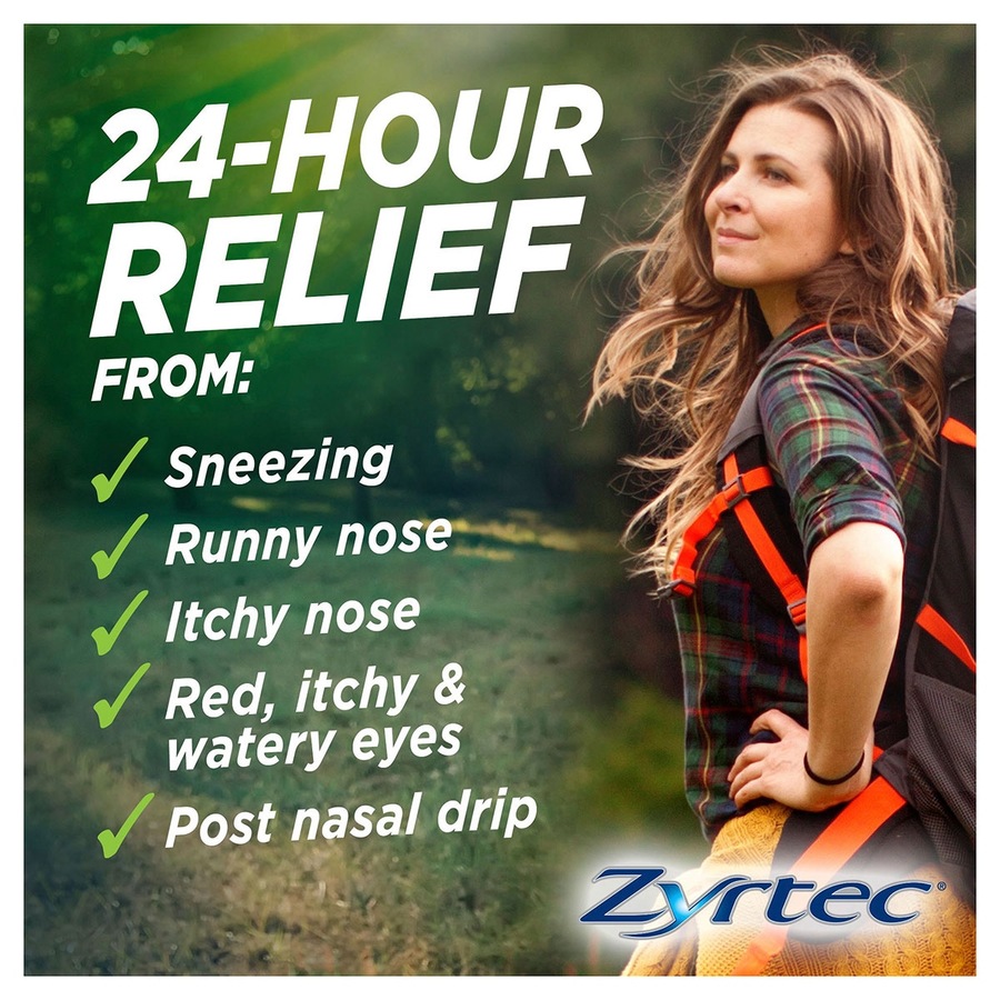 Zyrtec Rapid Acting Hayfever Allergy Relief Antihistamine Liquid Capsules 5 Pack