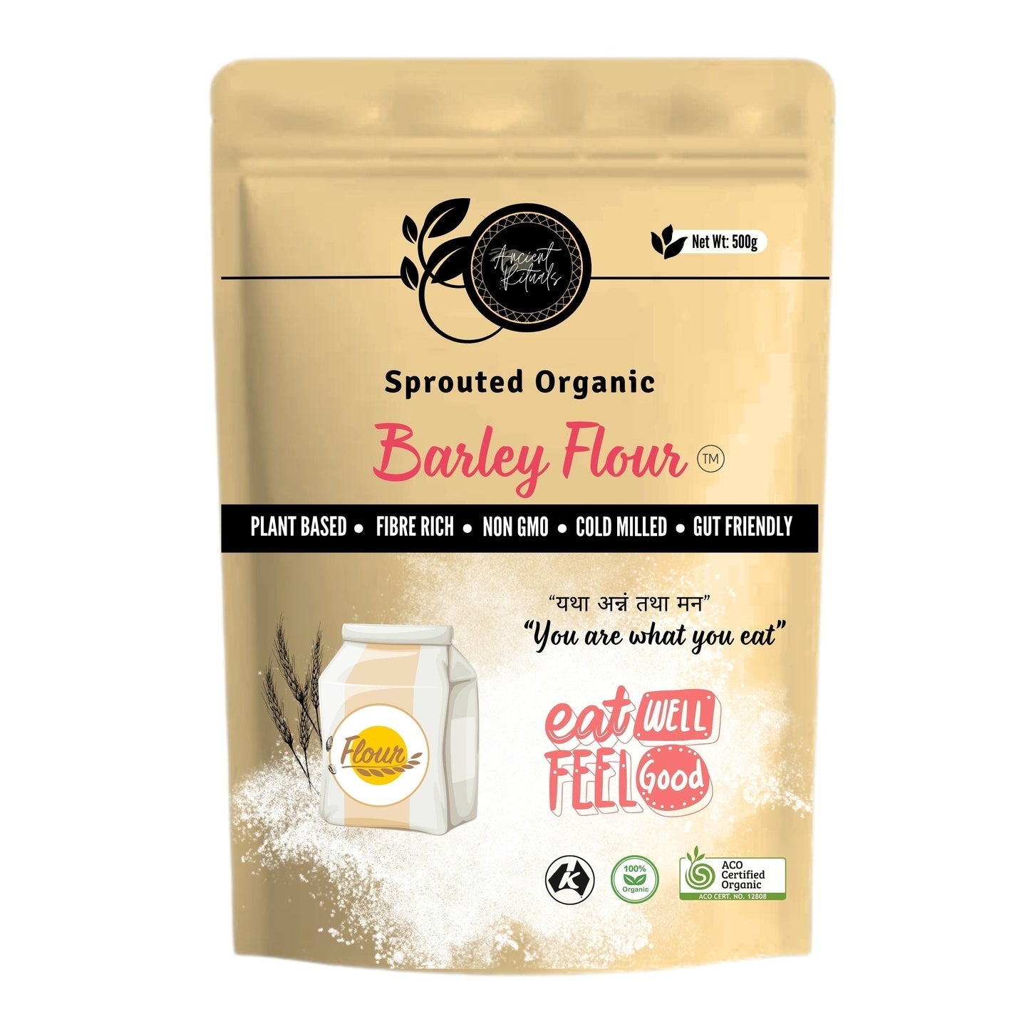 Barley Moon Ritual Buy Ancient Rituals Barley Flour Sprouted Organic 500g - MyDeal Australia