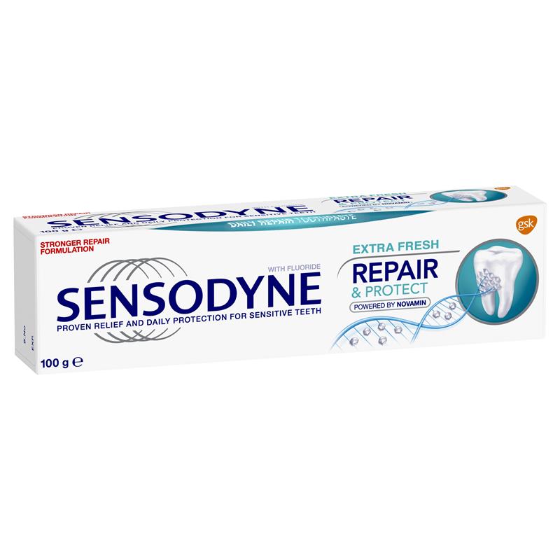 Buy Sensodyne Sensitive Teeth Pain Repair & Protect Extra Fresh ...