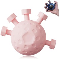 FOHOA 2025 Upgraded Finger Grip Strengthener Hand Exercise Ball - Pink