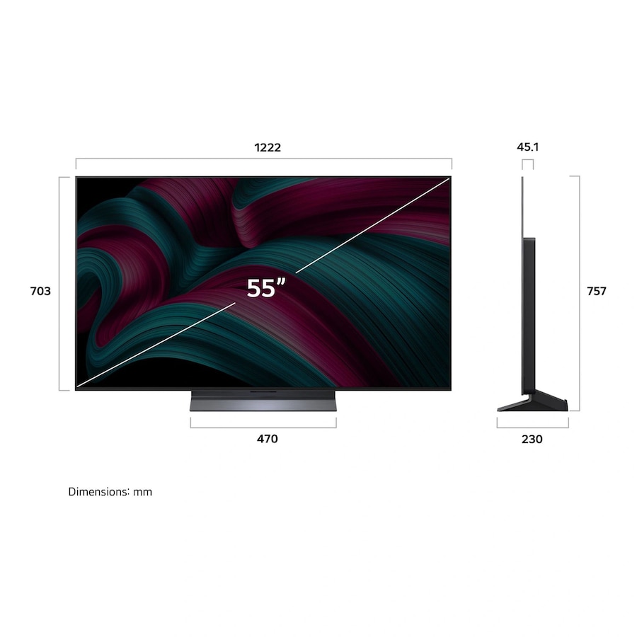 LG OLED55C5PSA 55 Inch C5 Series OLED Evo AI 4K Smart TV