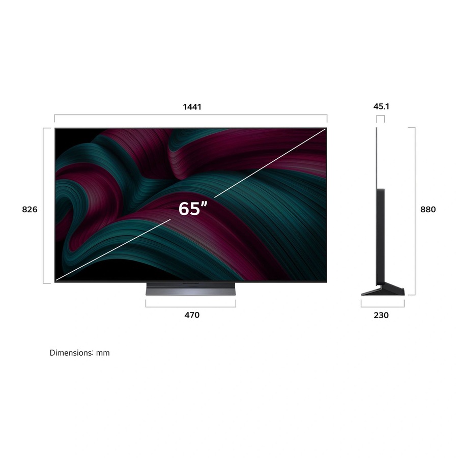 LG OLED65C5PSA 65 Inch C5 Series OLED Evo AI 4K Smart TV