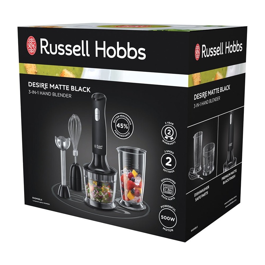 Russell Hobbs RHSM5BLK Desire Hand Blender