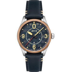 Avi-8 AV-4090-05 Blue Leather Unisex Watch