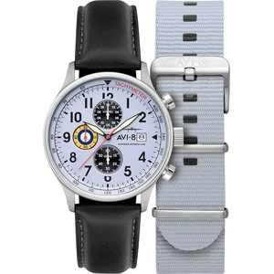 Avi-8 Chronograph AV-4011-0V Blue Leather Unisex Watch