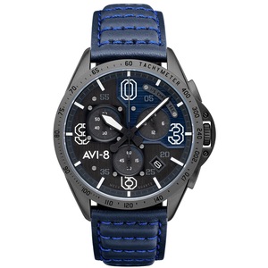 Avi-8 Chronograph AV-4077-04 Grey Dial Black Stainless Steel Unisex Watch