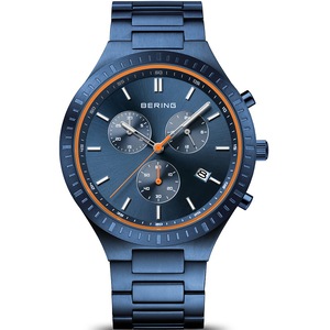 Bering Chronograph 11743-797 Blue Titanium Unisex Watch