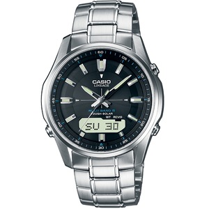 Casio Chronograph LCW-M100DSE-1AER Black Dial Silver Stainless Steel Unisex Watch