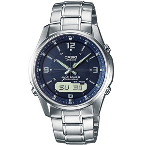 Casio Chronograph LCW-M100DSE-2AER Blue Dial Silver Stainless Steel Unisex Watch