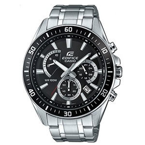 Casio Edifice Chronograph EFR-552D-1AVUEF Black Dial Grey Stainless Steel Mens Watch