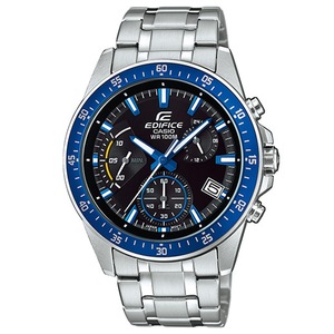Casio Edifice Chronograph EFV-540D-1A2VUEF Black Dial Grey Stainless Steel Mens Watch