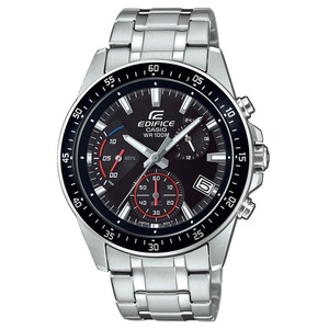 Casio Edifice Chronograph EFV-540D-1AVUEF Black Dial Grey Stainless Steel Mens Watch