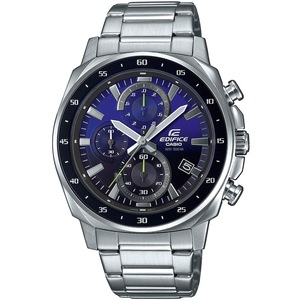 Casio Edifice Chronograph EFV-600D-2AVUEF Blue Dial Grey Stainless Steel Mens Watch