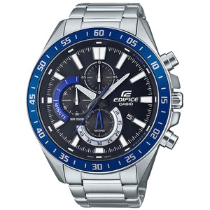 Casio Edifice Chronograph EFV-620D-1A2VUEF Black Dial Grey Stainless Steel Mens Watch