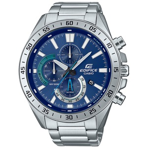 Casio Edifice Chronograph EFV-620D-2AVUEF Blue Dial Grey Stainless Steel Mens Watch