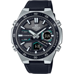 Casio Edifice EFV-C110L-1AVEF Black Leather Mens Watch