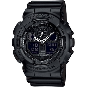 Casio G-Shock Chronograph GA-100-1A1ER Black Resin Mens Watch