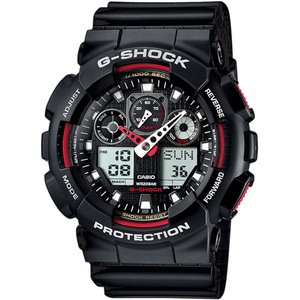 Casio G-Shock Chronograph GA-100-1A4ER Black Resin Mens Watch