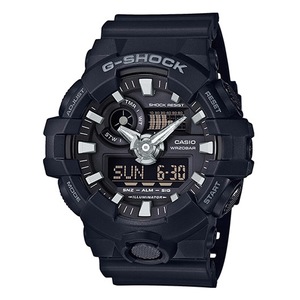 Casio G-Shock Chronograph GA-700-1BER Black Resin Mens Watch