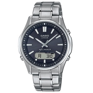 Casio Lineage Multiband 6 Tough Solar Chronograph LCW-M100TSE-1AER Black Dial Silver Titanium Unisex Watch