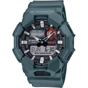 Casio New Rugged Basic Analog-Digital A With 10-Year Battery GA-010-2AER Black Dial Green Plastic Unisex Watch