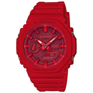 Casio Oak Red Chronograph GA-2100-4AER Red Dial Resin Unisex Watch