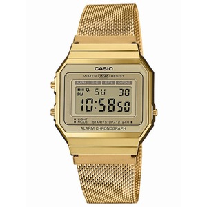 Casio Retro Vintage Chronograph A700WEMG-9AEF Gold Stainless Steel Unisex Watch