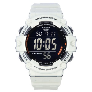 Casio Sports AE-1500WH-8B2 Black Dial White Resin Mens Watch