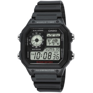 Casio Sports Chronograph AE-1200WH-1AVEF Black Resin Mens Watch