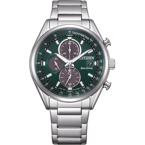 Citizen Chronograph CA0459-79X Green Dial Silver Stainless Steel Unisex Watch