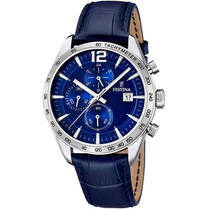 Festina Chronograph F16760/3 Blue Leather Unisex Watch