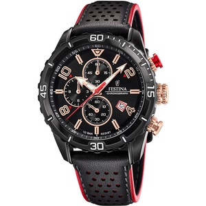 Festina Chronograph F20519/4 Black Leather Unisex Watch