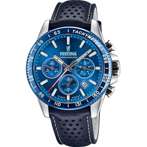 Festina Chronograph F20561/3 Blue Leather Unisex Watch