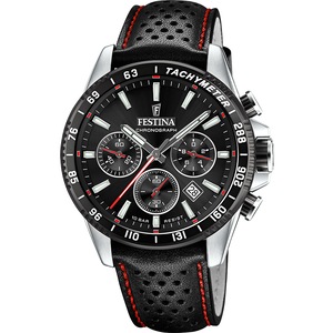 Festina Chronograph F20561/4 Black Leather Unisex Watch