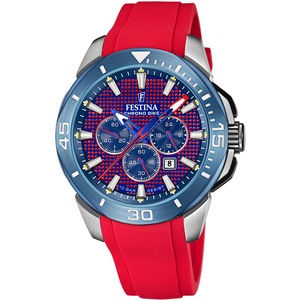 Festina Chronograph F20642/2 Black Dial Silicone Unisex Watch