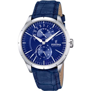 Festina F16573/7 Blue Leather Unisex Watch