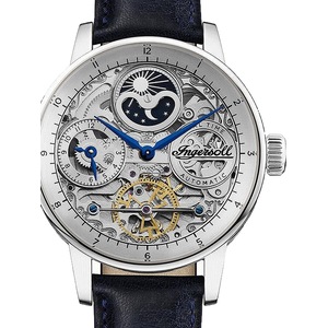 Ingersoll 1892 I07702 Silver Dial Blue Leather Unisex Watch