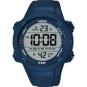Lorus Chronograph R2303QX9 Grey Dial Blue Silicone Unisex Watch