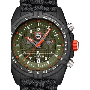 Luminox Chronograph XB.3797.KM Green Dial Black Textile Unisex Watch