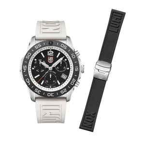 Luminox Chronograph XS.3141.SET Black Dial White Strap Unisex Watch