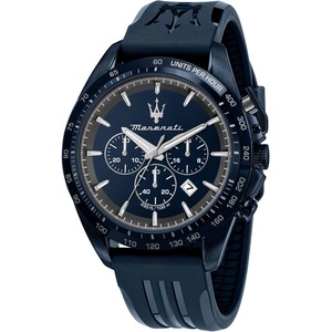 Maserati Chronograph R8871612042 Blue Silicone Unisex Watch