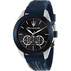Maserati Chronograph R8871612046 Grey Dial Blue Silicone Unisex Watch