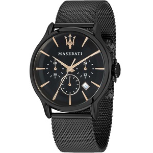 Maserati Chronograph R8873618013 Black Stainless Steel Unisex Watch