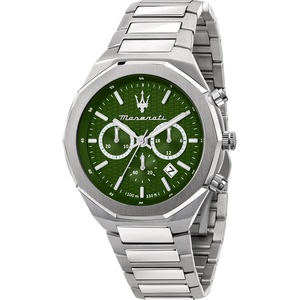 Maserati Chronograph R8873642011 Green Dial Silver Stainless Steel Unisex Watch