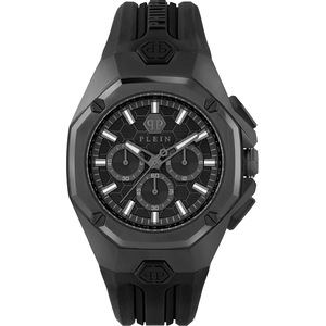 Philipp Plein Chronograph PWTBA0623 Black Silicone Unisex Watch