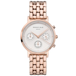 Rosefield Chronograph NWG-N91 Rose Gold Stainless Steel Womens Watch
