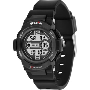 Sector Chronograph R3251525001 Grey Dial Black Silicone Unisex Watch