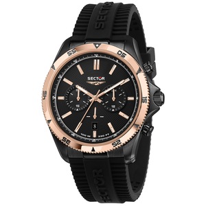 Sector Chronograph R3271631004 Black Silicone Unisex Watch